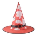thumbnail image 1 of Gallickan Halloween Decorations, Hanging Lighted Witches Hats for Indoor Outdoor Decor, Halloween Decorations for Outdoor Party Accessories, Pink, 1 of 7