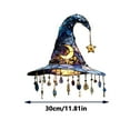 thumbnail image 1 of Gallickan Halloween Witch, 2D Flat Acrylic Home Decoration Accent with Shimmering Details, Themed Wall Art for Living Room Bedroom, C, 1 of 8