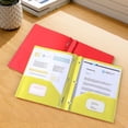 thumbnail image 1 of Gallickan Heavy Duty File Folders, Plastic Pocket Folders Letter Size, Document Organizer for Office, Sturdy File Folders with Pockets for Paper Storage, Yellow, 1 of 5
