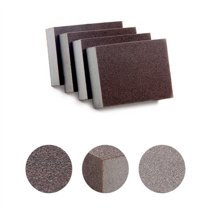 Gallickan Heavy Duty Scrub Sponge, 10 Pack Nano Emery Sponges for Pot Cleaning Sponges with Carborundum, Washing Kitchen Cleaner Tool, Scrub Pads for Dishes,Pots,Pans, Brown