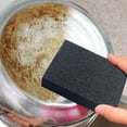 thumbnail image 1 of Gallickan Heavy Duty Sponges, Carborundum Sponge For Quickly Cleans Cleaning Sponge Kitchen Cleaning Tool 4pcs, Black, 1 of 9