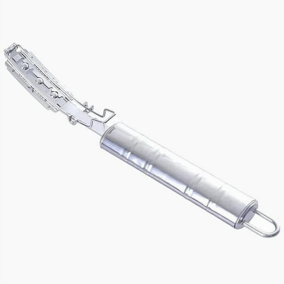 Gallickan Hog Dehairing Tool, Stainless Steel Scraper for Removing Pig Hair Surface, Metal Blade Implement for Meat Processing Kitchen Efficiency, Silvery