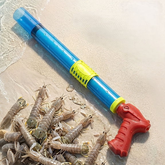 Gallickan Kids' Shrimp-Catching Tool for Beach Foraging, Skidproof Durable Plastic, Powerful Suction, for Clams Cockles Shrimp Scallops, Blue