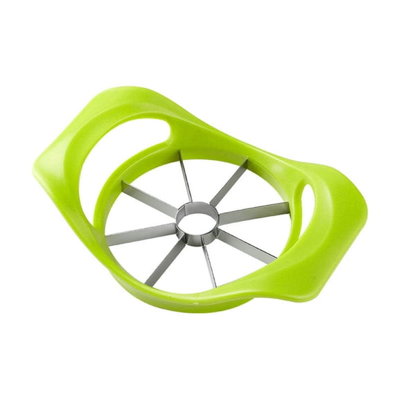 Gallickan Kitchen Pear Fruit Divider Tool, 8-Slice Apple Cutter Corer, Comfort Handle, Stainless Steel, Small Green