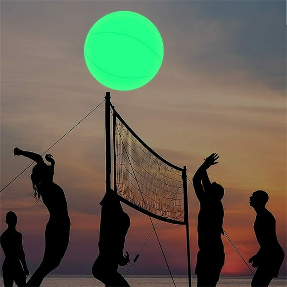 Gallickan Light up Beach Balls, Glow in Dark Party Supplies, LED Ballon 16 Inch Floating Pool Light with Remote 16 Color Beach Game Pool Toy