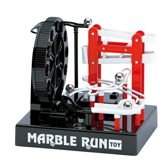 Gallickan Marble Run for Kids Ages 4-8, Marble Run with Motorized Elevator, Construction Building Blocks Toys with 5 Marbles, Gift for Kids Toddler Aged 3 4 5 6 7 8, D