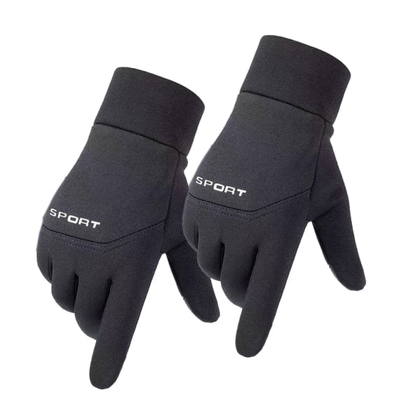 Gallickan Men's Cycling Gloves Winter Warm Black XL, Touch Screen for Driving Fishing