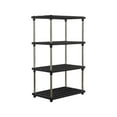 thumbnail image 1 of Gallickan Metal Storage Rack, 4 Tier Connectable Heavy Duty Shelving Unit, Garage Pantry Bathroom Kitchen Organization System Shelf, Black, 1 of 7