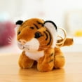 thumbnail image 1 of Gallickan Mini Tiger Stuffed Animals, Realistic Tiger Plush Toys with Keychain, Soft Fluffy Toys for Kids and Adults Birthday Christmas Halloween, Yellow, 1 of 6