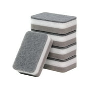 Gallickan Natural Kitchen Sponge, 5 Pack Wood Pulp Cotton Double-Sided Cleaning Sponges, Non-Scratch, Perfect for Cleaning Kitchen, Bathroom, Floor, Wall