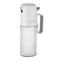 Gallickan Oil Sprayer, 250ml Glass Mister Bottle for Cooking, Non-Aerosol Olive Oil Dispenser with Adjustable Nozzle, Kitchen Gadget for Air Fryer, Salad, Frying, White