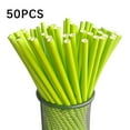 thumbnail image 1 of Gallickan Paper Straws Disposable 50 Pack, Soild Color Straws - Biodegradable, Durable and Eco friendly - Non-soggy Paper Straws for Drinking and Crafts, Green, 1 of 3