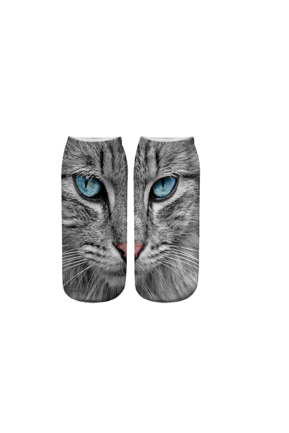 Patterned Socks, 3D Face Print Mid Calf Socks, Soft Breathable Fabric for Everyday Wear, Unisex Comfort Socks, Gift Ready Packaging for All Occasions, A