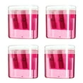 thumbnail image 1 of Gallickan Pencil Sharpener, Transparent Tool, 4 Pack Set, Ergonomic Design For Office, Home, Classroom, Pink, 1 of 4