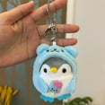 thumbnail image 1 of Gallickan Penguin Animal Stuffed Doll Plush Toy with Keychain, 4 Inch Mini Penguin Key Holder Bag Pendant Party Favor Gifts Toys For Boys Girls Kids, Blue, 1 of 7