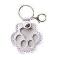 thumbnail image 1 of Gallickan Pet Hair Keychain, Leather Paw Storage Design, Keepsake for Pet Lovers, Unique Memorial Gift, Keyring for Bag Purse, Hair Holder Accessory, Purple, 1 of 6