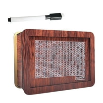 Gallickan Piggy Bank for Adults Kids, Wooden Coin Bank for Boys and Girls, Cash Vault Money Box $10000 Challenge Money Box with Money Target and Numbers, 10000