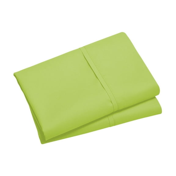 Gallickan Pillow Cases Set of 2, Envelope Closure Brushed Microfiber Pillow Covers, 20x36 Inch Shrink Fade Resistant, Soft Twin Size Bedding, Light Green