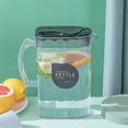 thumbnail image 1 of Gallickan Pitcher with Lid, 74 oz Cold Kettle, Drink Dispenser, 2.2 Quart Water Jug for Refrigerator, BPA-Free, Pool Party - Spill-Proof & Easy Carry Handle, Black, 1 of 7