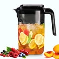 thumbnail image 1 of Gallickan Pitcher with Lid, 74 oz Plastic Water Jug for Party Drink, Beverage Dispenser for Fridge, BPA-Free Drink Container for Ice Tea Hot Cold Coffee, Black, 1 of 7
