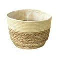 thumbnail image 1 of Gallickan Plants Basket, Woven Plants Coiled Basket, Decorative Flower Pot Cover Closet Storage Bin Table Desk Organizer for Home Decor, S, 1 of 7