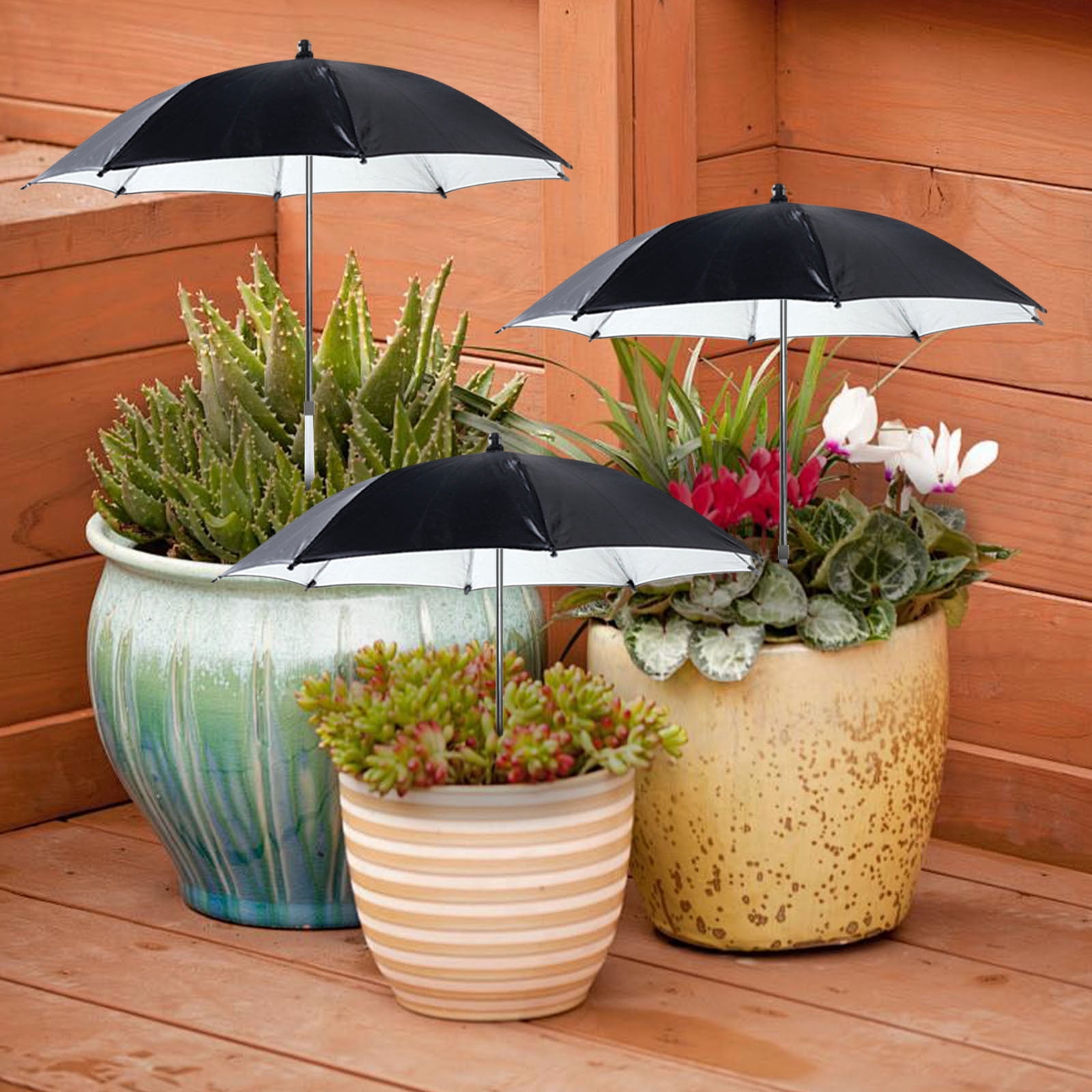 cheap vase to go around patio umbrella Tbpro Planter 2pcs Umbrella Planter Gray 11.41 * 11.41 * 4.72 inch Weatherproof with Drainage Holes Half-Circle Planter Pots with Umbrella Rod Hole for Patio Table : Patio, Lawn & Garden to 1.9 in Pellebant 30 lbs. Round Concrete