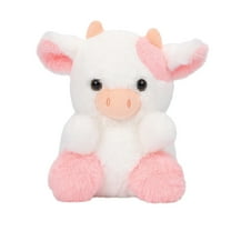Gallickan Plush Cow Toy, Soft Stuffed Animal Cute Birthday for Boys Girls Kids Toddlers, Strawberry Pink, Pink