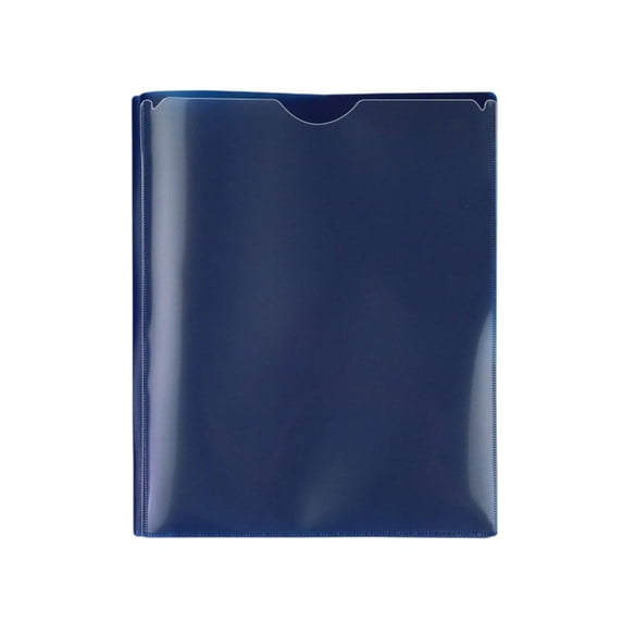 Gallickan Pocket File Folder, Heavy Duty Plastic Organizer with Multiple Pockets, Letter Size Document Holder, Office Supplies for Paper Storage, Design for Daily Use, Dark Blue