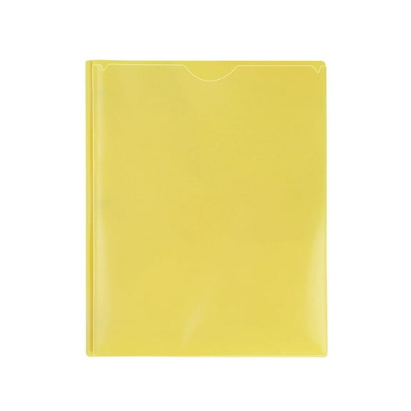 Gallickan Pocket File Folder, Heavy Duty Plastic Organizer with Multiple Pockets, Letter Size Document Holder, Office Supplies for Paper Storage, Design for Daily Use, Yellow