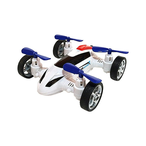 Gallickan Pull Back Car Toys for Boys 3-7 Year Olds, Friction Power Push and Go Trucks Cars, Inertia Car Toy with 4 Propellers, Kids Toys for Birthday Party, White