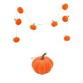 thumbnail image 1 of Gallickan Pumpkin String Garland, 59 Inch Faux Fur Pumpkin Decoration, 8 Pumpkins on Jute Rope, Fall Thanksgiving Harvest Decor for Home, Mantle, Orange, 1 of 7