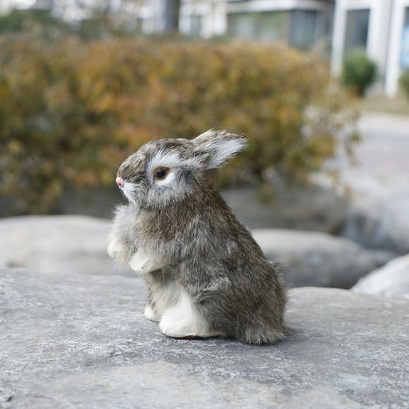 Gallickan Realistic Bunny Stuffed Animal, 5.5 Inch Lifelike Bunny Plush Toys, Rabbit-Plushies, Bunny Stuffed Animal, Soft Plushies Toy Gifts for Kids Birthday, C