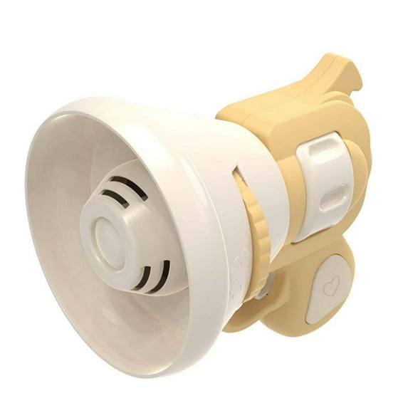 Gallickan Recordable Megaphone Toy, 2-in-1 Voice Projector, Handheld Recording Device, Pendant Projection Bag, for Fun and Entertainment, Yellow