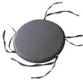 thumbnail image 1 of Gallickan Round Chair Pad, Seat Cushion Solid Color Soft Chair Pads with Tie Comfy Velvet Cushion Pillow for Kitchen Dining Office Chair Kids Reading, 15 inch, Gray, 1 of 4