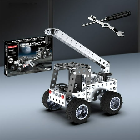 Gallickan Toys for Boys Age 8-12, Cranes Building Toys Activities Projects Boy Toys Age 4-8 5-7 6-8 8-10 Birthday Christmas Gift, Silver