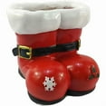thumbnail image 1 of Gallickan Santa Boots Plantser, Resin Flower Pot, Red White Christmas Decor, Snowflake Design Indoor Pot, for Holiday Plants and Home Decor, Red, 1 of 5