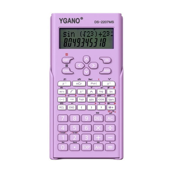 Gallickan Scientific Calculator, 2 Line Calculator Scientific Function Calculator for School Caculator for Middle and High School Students College School Supplies, Purple