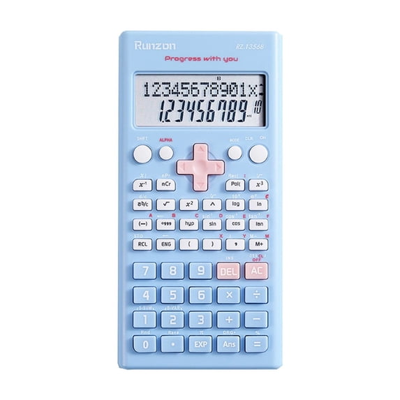 Gallickan Scientific Calculator, 2 Line Calculator Scientific Function Calculator for Students Caculator for Middle and High School Students College School Supplies, Sky Blue
