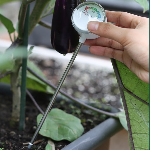Gallickan Slant Face Soil Moisture Detector, Stainless Steel Probe Water Monitor for Indoor Outdoor Gardening, Plant Hydration Tester, No Battery Required
