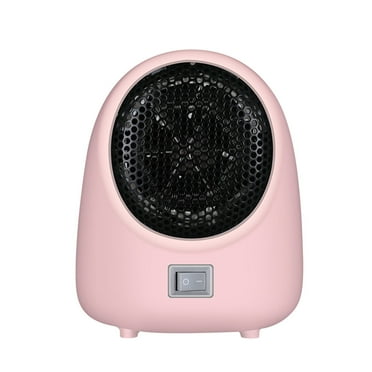 Gallickan Small Space Heater, Electric Heaters, Fast Room Small Heating Fan, 400W Desktop Heaters for Office Bedroom Home Quick Heat Christmas Gift, Pink