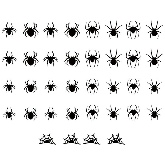 Gallickan Spider Light, LED Flashing Window Decoration for Halloween Party, Glow in the Dark Wall Sticker, D