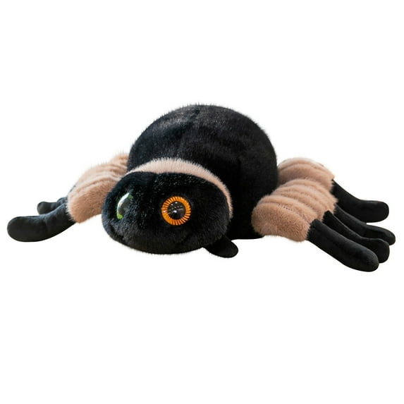 Gallickan Spider Plush 12 inch, Spider Stuffed Animal Cozy Plush Toys, Great Big-eyes Cute Spider Plush Gift for Kids 3+, Brown
