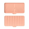 thumbnail image 1 of Gallickan Sponge Holder for Kitchen Sink, Drain Silicone Mat for Kitchen Sink(5x10 Inch), Dish Soap Sponge Holder for Kitchen Organizers, Drying Mat for Kitchen, Pink, 1 of 7