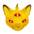 thumbnail image 1 of Gallickan Spooky Three-Eyed Black Cat LED Candle Lamp, Halloween Decor Flameless Tealight, Gothic Resin Tabletop Ornament, 1pc, 1 of 7