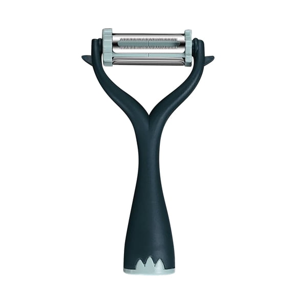 Gallickan Stainless Steel Julienne Cutter Peeler for Potato Vegetable Fruit, Double Blade Strip Shredder Kitchen Gadget, Green