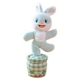 thumbnail image 1 of Gallickan Talking Dancing Bunny Toy for Kids, USB Rechargeable Dancing Toy, Moving Stuffed Animal with Music, Interactive Plushie for Christmas Birthday Gift, Blue, 1 of 7