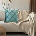 thumbnail image 1 of Gallickan Throw Pillows for Couch, Decorative Pillows Cross Pattern Ultra-Soft Square Throw Pillow for Sofa, Bed and Couch Decorative Stuffer Pillows 18x18 Inch, Mint Green, 1 of 6