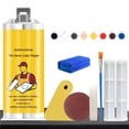thumbnail image 1 of Gallickan Tile Repair Kit, Multifunctional Crack Filler Set with Tools, Quick Fix Solution for Ceramic Surfaces, DIY Home Improvement Supplies for Floors Walls, Yellow, 1 of 7