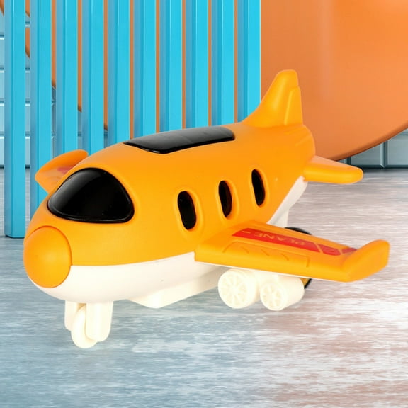 Gallickan Toy Airplane, Diecast Airplane Toy for Boys Age 3 4-7 8-12, Planes Model Toys for Kids Birthday Cake Toppers Airforce Party Favors, Yellow