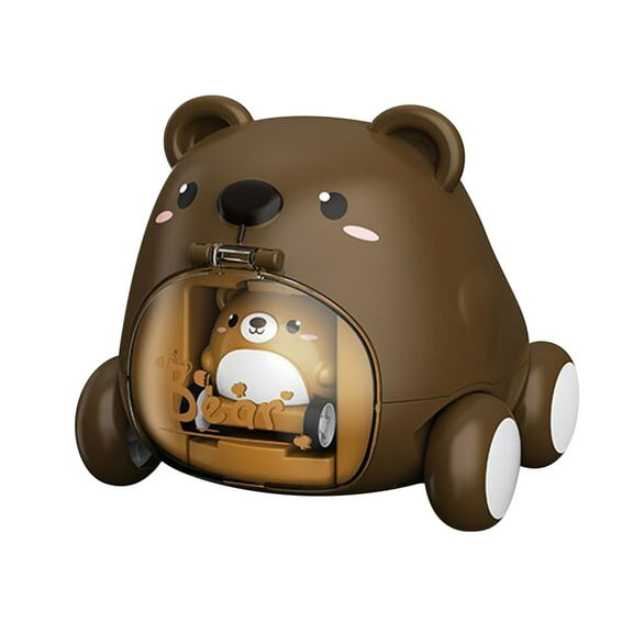 Gallickan Toy Cars for Toddlers 1-3, Cartoon Bear Friction Power Kids Cars Toy, Pull Back Cars for 18+ Months Year Old Boys Girls Birthday Gifts, B